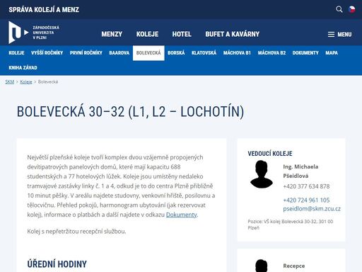 koleje bolevecká 30, kontakt, poloha, úřední hodiny