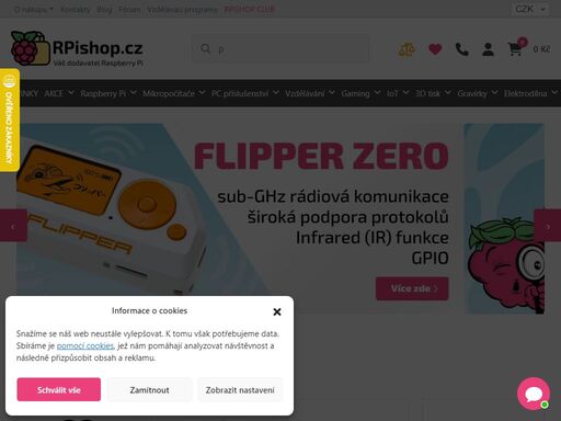 specializovaný eshop s raspberry pi a příslušenstvím za bezkonkurenční ceny.
