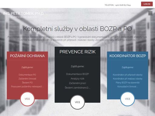 koordinator bozp, bozp, bezpečnost a ochrana zdraví při práci, požární ochrana, po