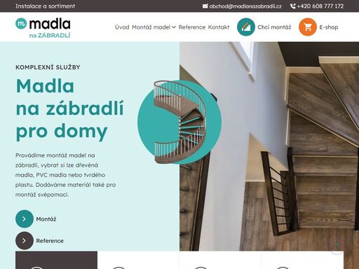 madla, zábradlí, pvc madla, madla pro panelové domy, dřevěná madla, panelákové madla, lišty, obložení stěn nabízíme odbornou montáž madel na zábradlí za výhodné ceny. vybrat si můžete madla dřevěná, pvc madla a madla z tvrdého plastu. nabízíme také nabízíme veškerý potřebný materiál pro montáž madel svépomocí.