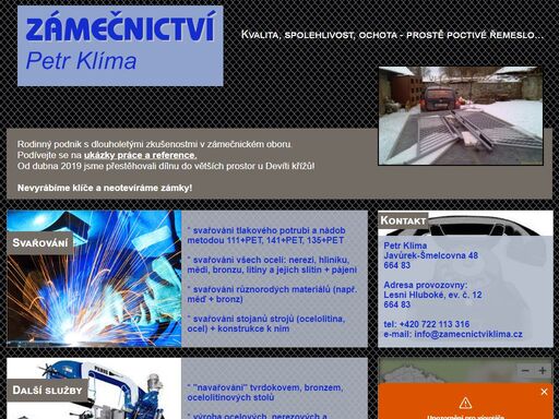 zámečnictví petr klíma - šmelcovna