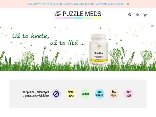 speciálně navržené šetrné doplňky stravy s účinnými složkami, bez plnidel, přídatných a protispékavých látek, určené pro sensitivní skupiny jako jsou alergici, ekzematici, histaminici a další.