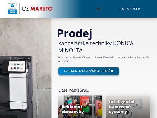 multifunkční kopírovací stroje (černobílé a barevné), tiskárny (barevné či černobílé) a spotřební materiál. nabízíme prodej, servis i pronájem.