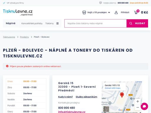 nechte si zaslat toner či náplň do vaší tiskárny do prodejny tisknulevne.cz - plzeň - bolevec.
