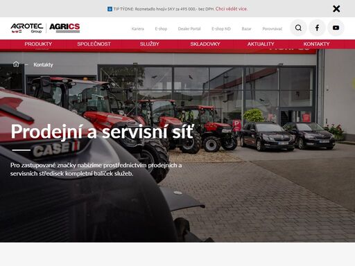 dodavatel zemědělské techniky značky case ih, steyr, macdon, sip a agri fs do české republiky. 