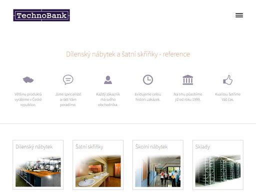 představujeme vám ukázky nejnovějších realizací vybavení dílen, průmyslových hal, skladů i vybavení šaten pro zaměstnance, studenty a žáky.