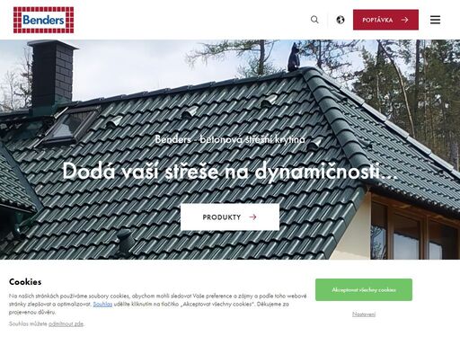 objevte kvalitní střešní krytiny benders se švédskou tradicí a odolností pro každé počasí. nabízíme široký výběr betonových tašek, příslušenství a řešení na míru. kontaktujte nás pro cenovou nabídku!