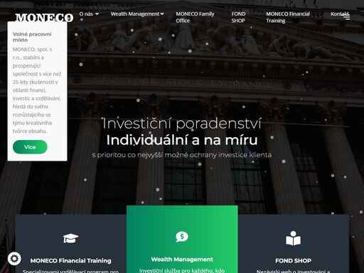 služby moneco wealth management, řízení investičního portfolia a správa finančního majetku nabízí řešení pro ochranu a růst vašich investic.