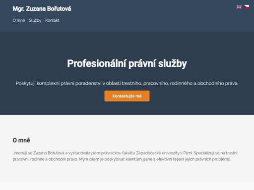 advokátní kancelář mgr. zuzana bořutová - specializace na trestní, pracovní, rodinné a obchodní právo. kontaktujte mě pro řešení právních problémů.
