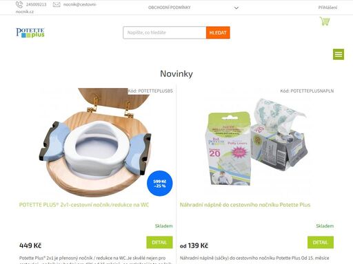 cestovní nočník / skládací redukce na wc. 