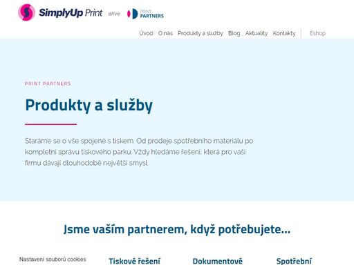 vše pro kancelářský tisk. poskytujeme externí správu tisku (managed print services), dodáváme tisková řešení, zajišťujeme spotřební materiál.