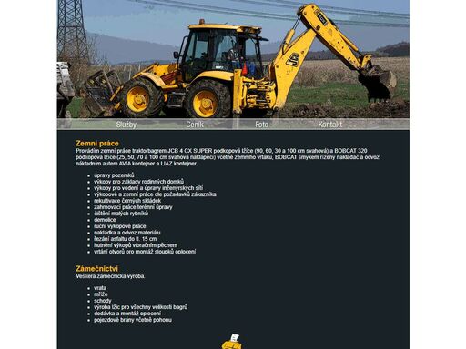 jiří šťastný, zemní práce, demolice, bagr, příbram, jcb, zámečnictví