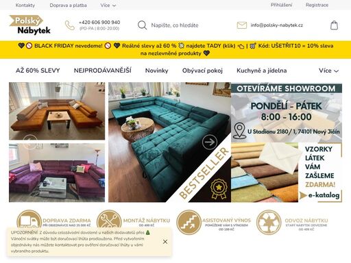 jsme český internetový prodejce s kvalitním a moderním nábytkem od ověřených polských výrobců. v novém jičíně pro vás máme nově otevřenou vzorkovou prodejnu