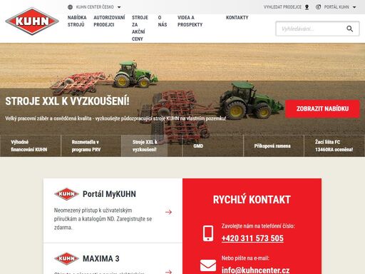 zemědělská technika kuhn - výhradní zastoupení v česku