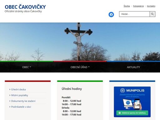 oficiální stránky obce čakovičky