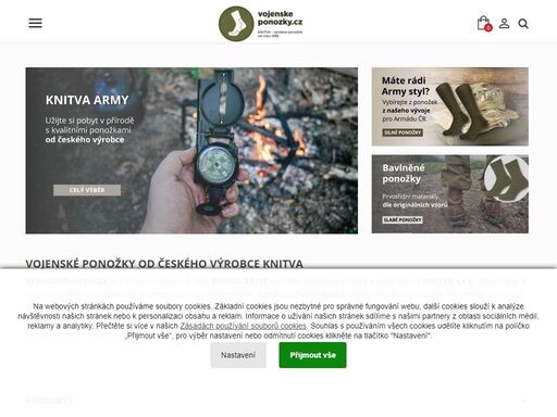 vojenské ponožky, ucelená nabídka výstrojních ponožek dodávané pro armádu čr. kvalita přímo od českého výrobce. prvotřídní materiály a zpracování.
