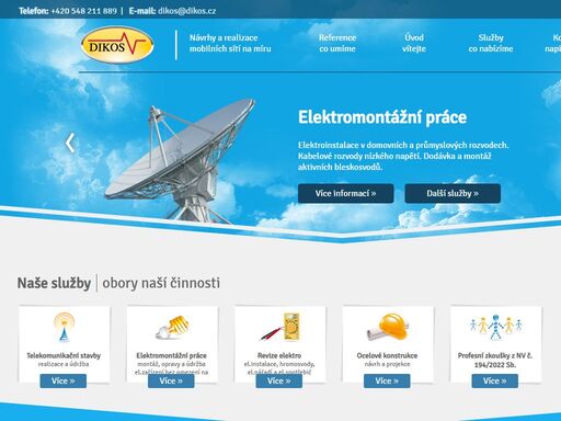 dikos s.r.o. - telekomunikační stavby a elektroinstalace