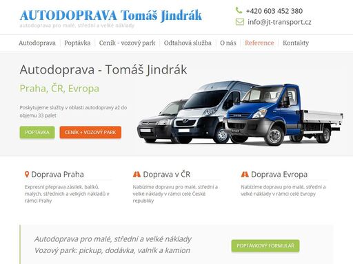 služby v oblasti autodopravy pro malé a střední náklady vozy citroen berlingo a peugeot boxer až do 9m3