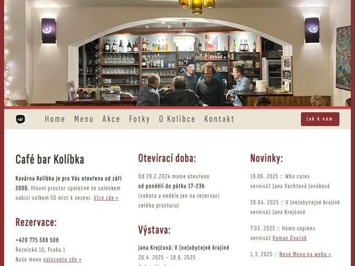 kavárna kolíbka - řeznická 10, praha 1, po-pá 17-23. rezervace: +420 775 588 508