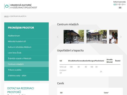 kulturní akce hradec králové, pronájem tribůn nabízí hradecká kulturní a vzdělávací společnost s.r.o.založena městem hradec králové,kulturní služby,akce,letního kina širák v hradci králové.