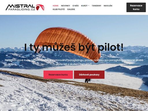 paragliding raná u loun: výcvik během prodloužených víkendů. bezpečné létání se zkušenými instruktory. výlety za létáním, provoz navijáku a tandemy.