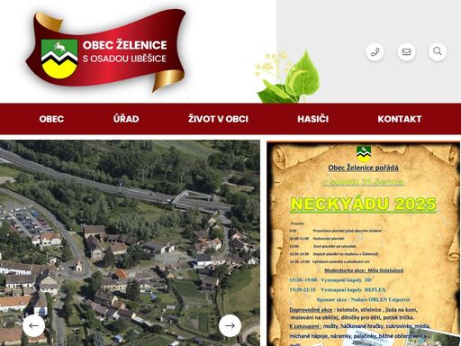 oficiální stránky obce želenice