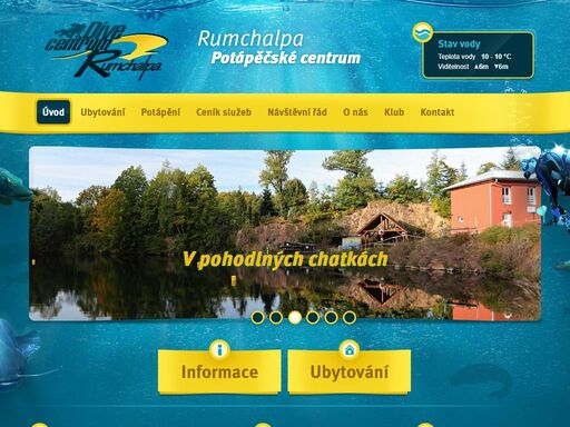jedna z nejhezčích potápěčských lokalit v české republice s vlastním zázemím, ubytováním a potápěčským klubem.
