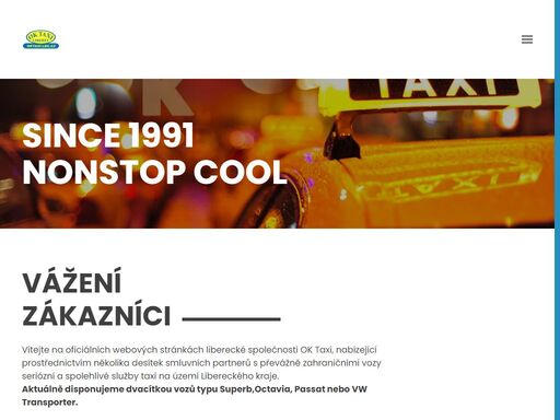 zavedená taxislužba z liberce s dispečinkem a firemním kodexem