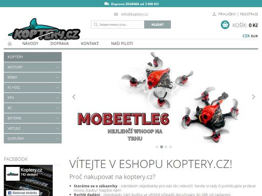 závodní fpv dron s kamerou (droneracing) nabízí mnohem větší zábavu než klasický dron. v našem eshopu nalezneš vše pro stavbu koptéry potřebuješ.