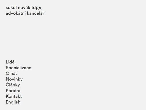 sokol novák tdpa - advokátní kancelář