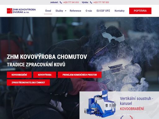od roku 1991 poskytujeme přesnou výrobu zakázkových segmentů a posilovacích sestav. spojení tradice a nových technologií pro splnění všech přání našich zákazníků.