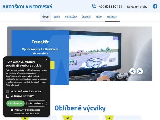 autoškola karviná nerovský - výuka všech skupin řidičských průkazů a, b, b+e, c, c+e, d. školení a výcvik na profesní osvědčení. přijímáme klienty z celého okresu karviná.