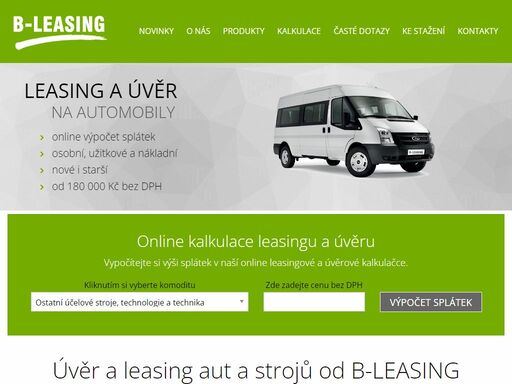 výhodný leasing a úvěr automobilů, leasing nových i starších strojů. nabízíme rychlý zpětný leasing aut i strojů.