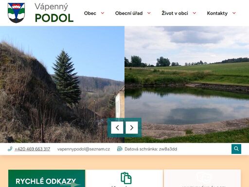 obec vápenný podol