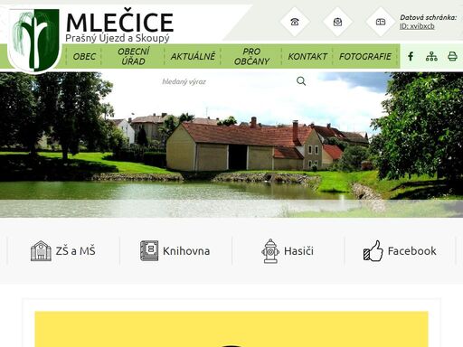 oficiální stránky obce mlečice