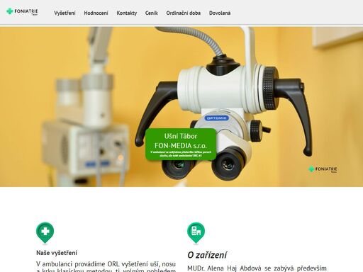 mudr. alena haj abdová se zabývá především léčbou poruch sluchu, ale zároveň i ambulantní orl (tj. diagnostika a léčba chorob nosních, ušních a krčních) - fon-media s.r.o.