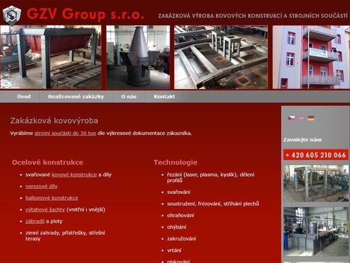 výroba svařovaných strojních součástí dle výkresové dokumentace, balkonových konstrukcí, výtahových šachet, zábradlí, plotů, zimních zahrad.