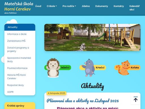 mateřská škola horní cerekev, okres pelhřimov
