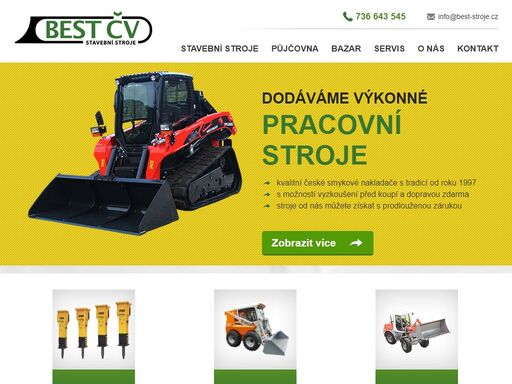 prodáváme nové i bazarové stavební stroje. poskytujeme prodloužené záruky, poradenství a dopravu zakoupeného stroje zdarma.