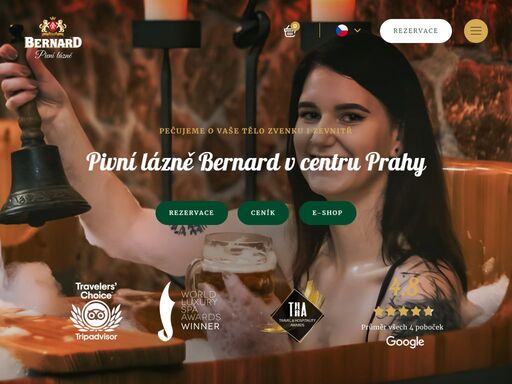 pivní lázně praha bernard nabízí pivní koupele, odpočinek a relaxaci prospívající vašemu zdraví v historickém centru prahy. 