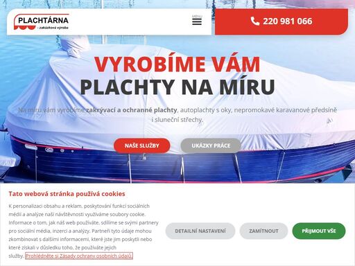 výroba plachet na vozíky, stánky, lodě a bazény. kvalitní plachty na míru vyrábí plachtárna - markéta pilná praha-západ. podívejte se na naši nabídku.