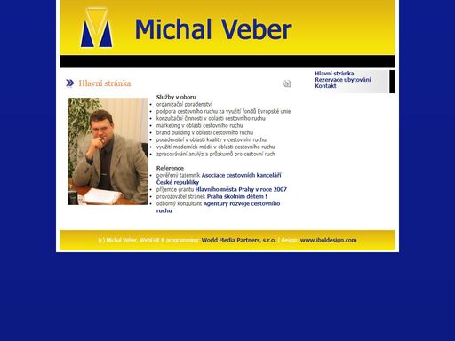 michal veber - nezávislý konzultant v oblasti cestovního ruchu