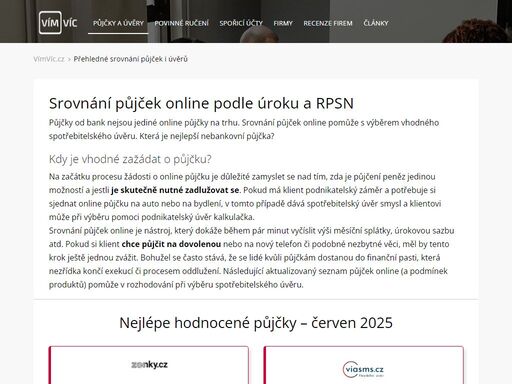 kariérní portál vímvíc přináší nabídky práce a volná pracovní místa.
    na vímvíc naleznete firemní profily s hodnocením od zaměstnanců i konkrétní pracovní nabídky.