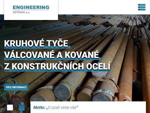 nabízíme kruhové, válcované a tažené tyče.