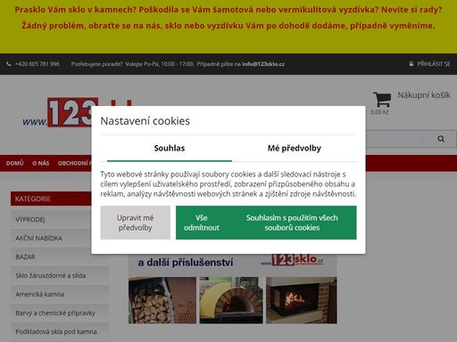 profesionálové v žáruvzdorných sklech, vložkách a příslušenství pro vaše krbová kamna a krbové vložky. špičková kvalita provedení.