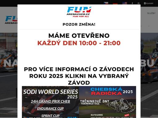zábavní centrum fun arena cheb. motokáry, trampolíny, lezecká stěna, interaktivní hry a další atrakce na vás čekají na západě čech. vyzkoušejte také naši restauraci!