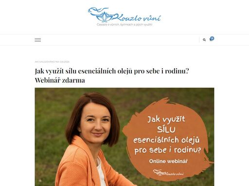 časopis o vůních, bylinkách a jejich využití