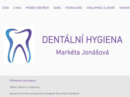 zdravé zuby a dásně po celý život. odstranění zubního kamene a pigmentací. čistý zub, zdravý zub. dentální hygiena markéta jonášová. dentální hygiena měřín.