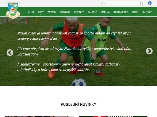 stránky fotbalového klubu sk zbraslav