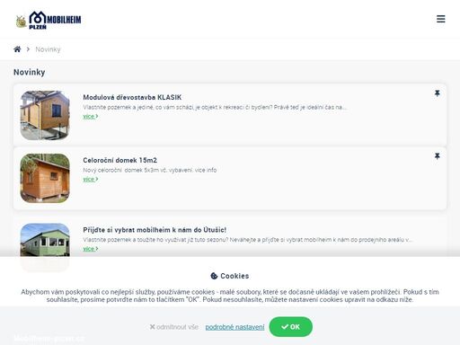specializujeme se na mobilheimy, mobilní domy, dřevostavby a tiny houses. pořídit si dostupné bydlení nebylo nikdy jednodušší. ozvěte se nám!